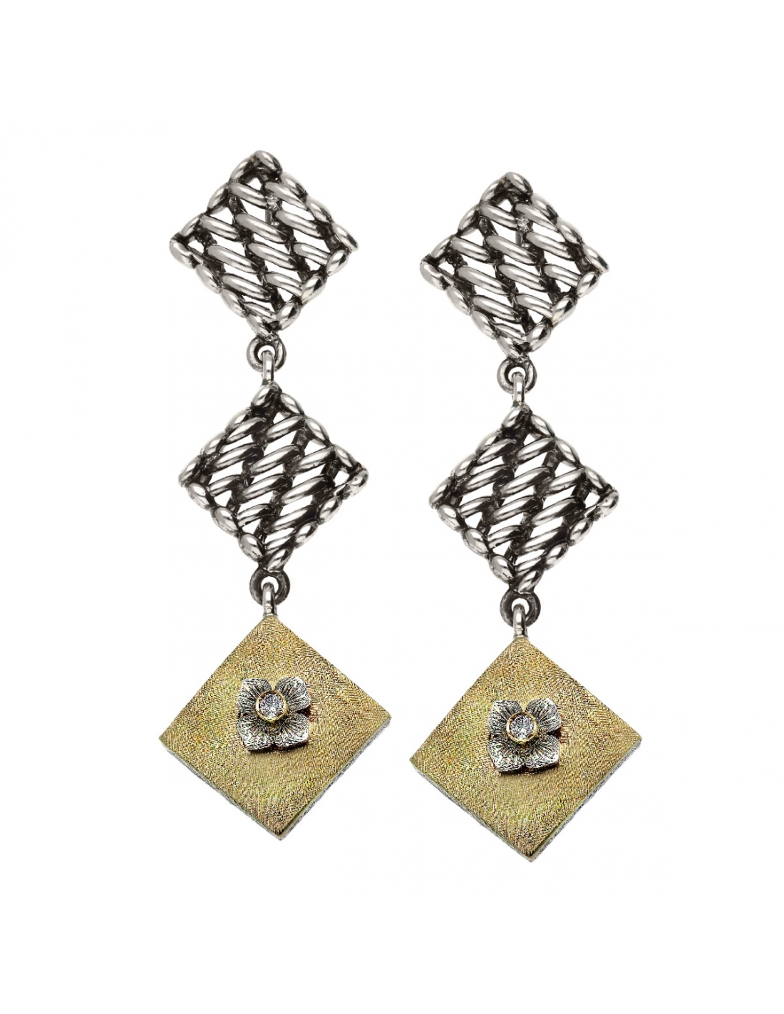 Orecchini Ascia In Argento E Acrilico - Foto 3